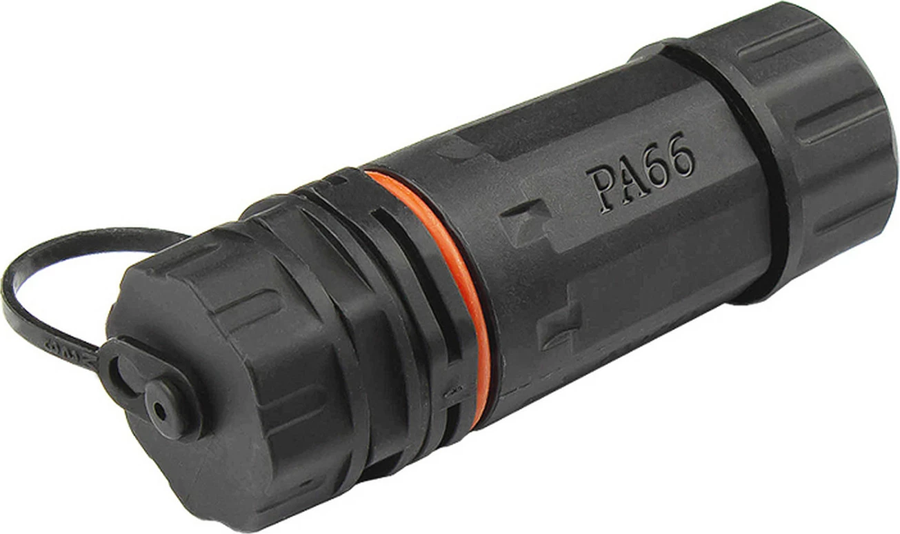 Konektor RJ-45 GoodConnections Alcasa ODC-06, Cat6a, femër, i drejtë, IP68, kontakte gold, i zi