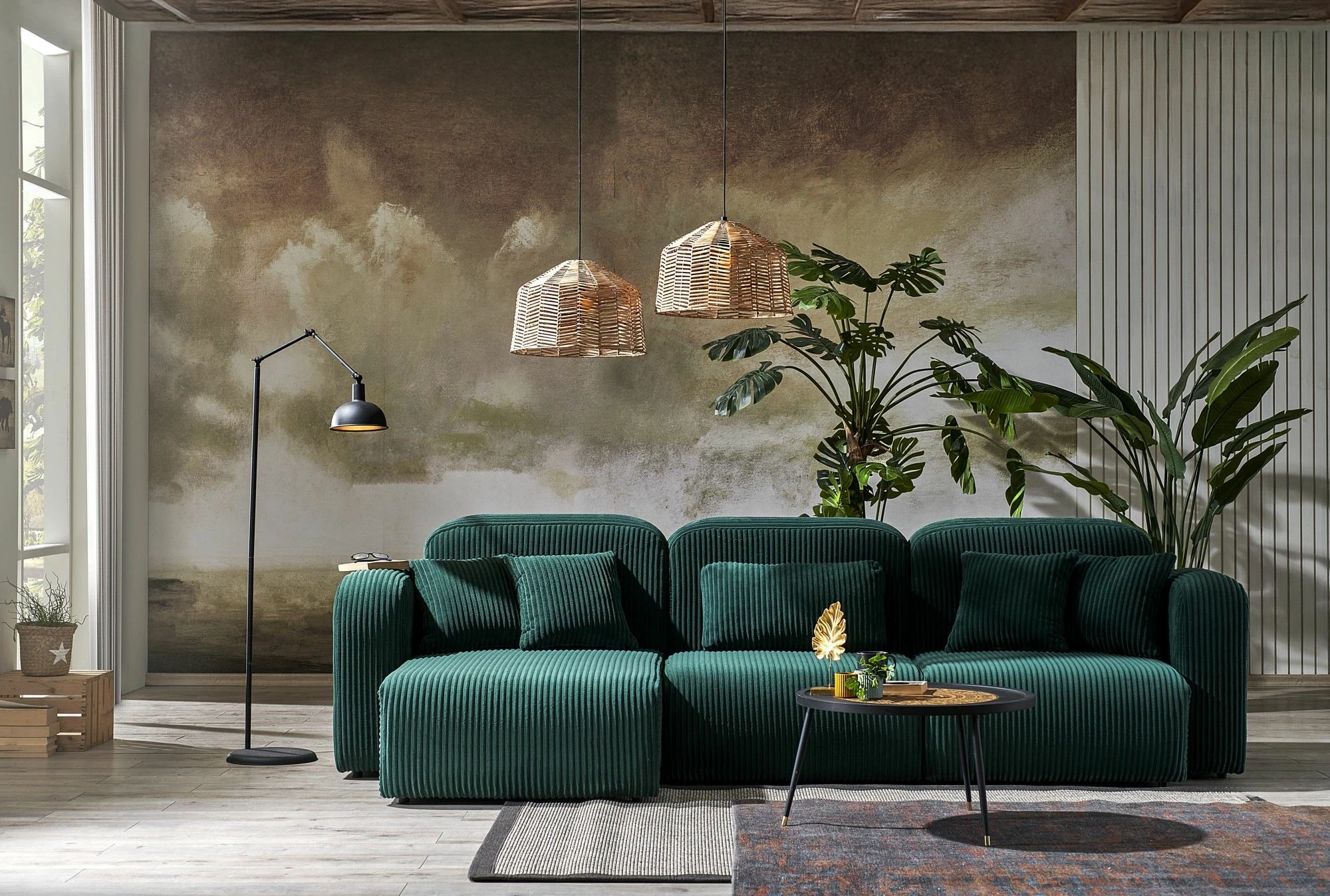 Këndare Atelier del Sofa, Kuba, kadife e gjelbër