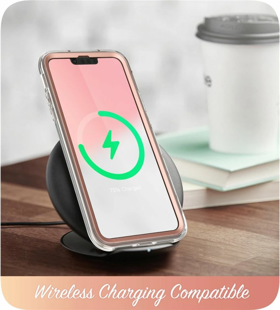 Mbështjellës Supcase Cosmo për iPhone 14 Plus, mermer rozë