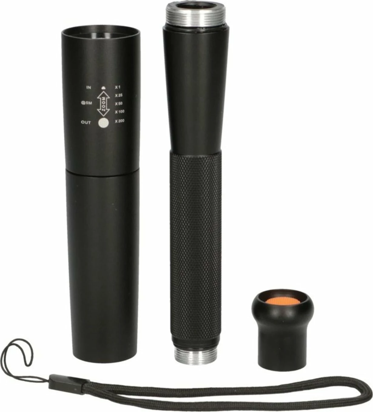 Latarkë ExtraLink Combat EFL-1101 LED 10W 300 lm, 5 moda, fokus i rregullueshëm, për 3x AA, e zezë