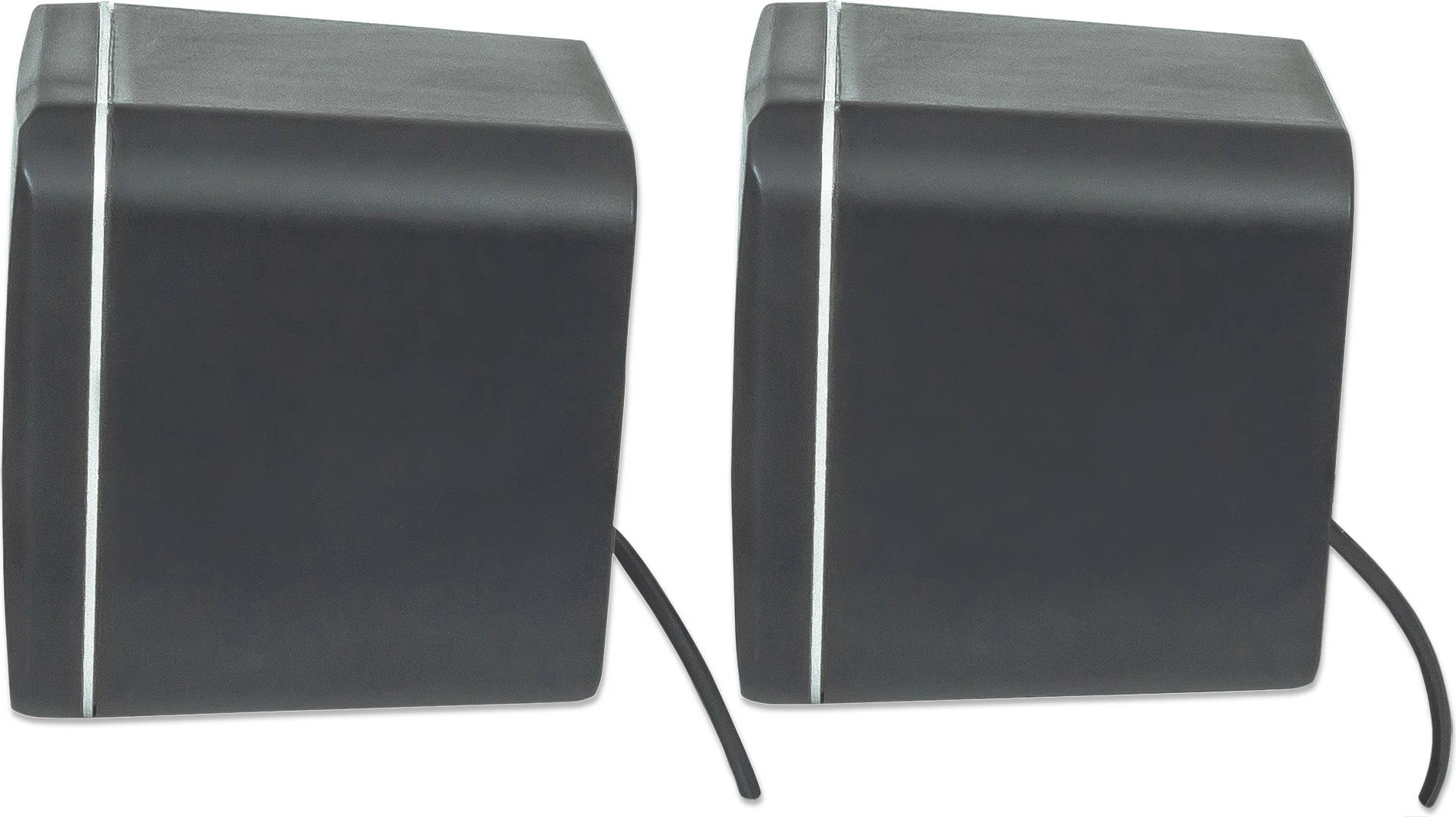Boksa Manhattan 2600 Series, stereo, USB, 2x3W, për PC/Laptop, zi/gri