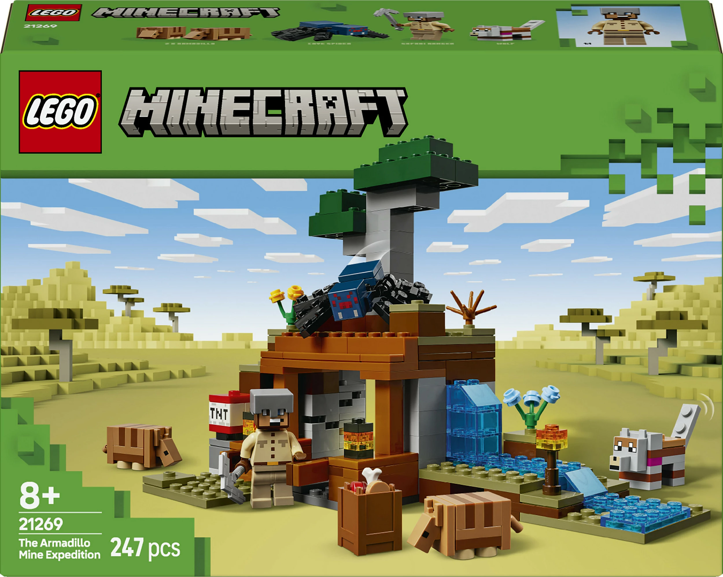 Set ndërtimi LEGO Minecraft 21269, 247 pjesë, shumëngjyrësh