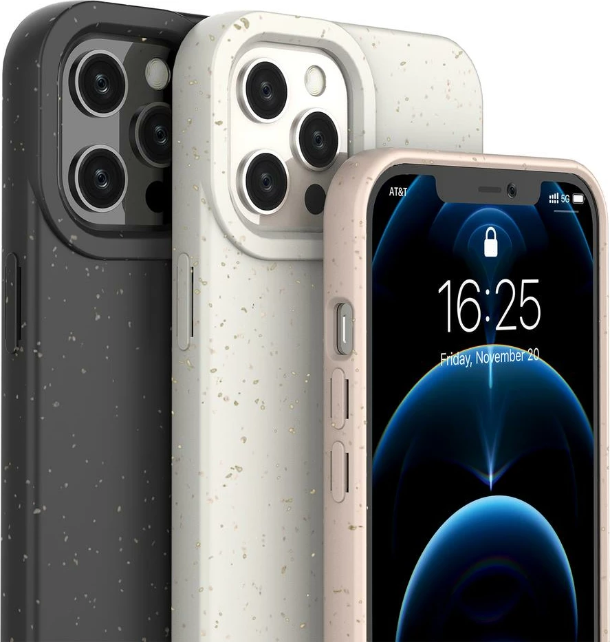 Mbështjellës Hurtel Eco Case për iPhone 12 Pro, silikon, e verdhë