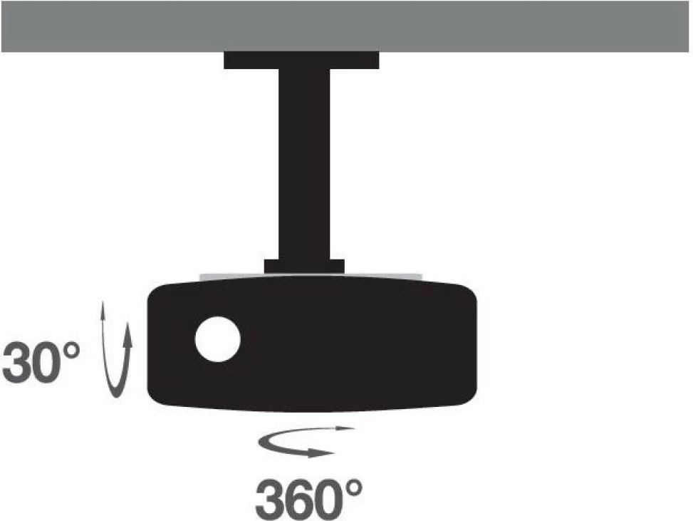Mbajtës tavani universal për projektor Techly ICA-PM 200WH, 15 kg, bardhë