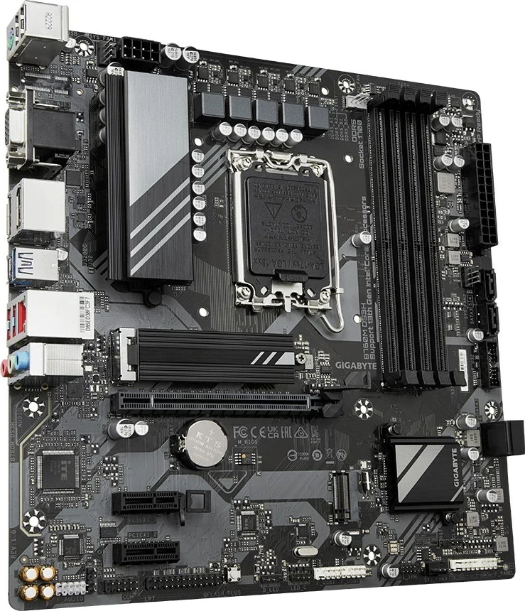 Pllakë amë Gigabyte B760M DS3H, Socket LGA 1700, micro ATX, Bronzi