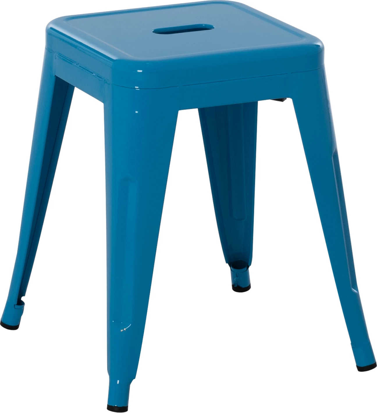 Karrige për bar MELITA FH0096.48 metalike, ngjyrë blu, 39x39x46H cm.