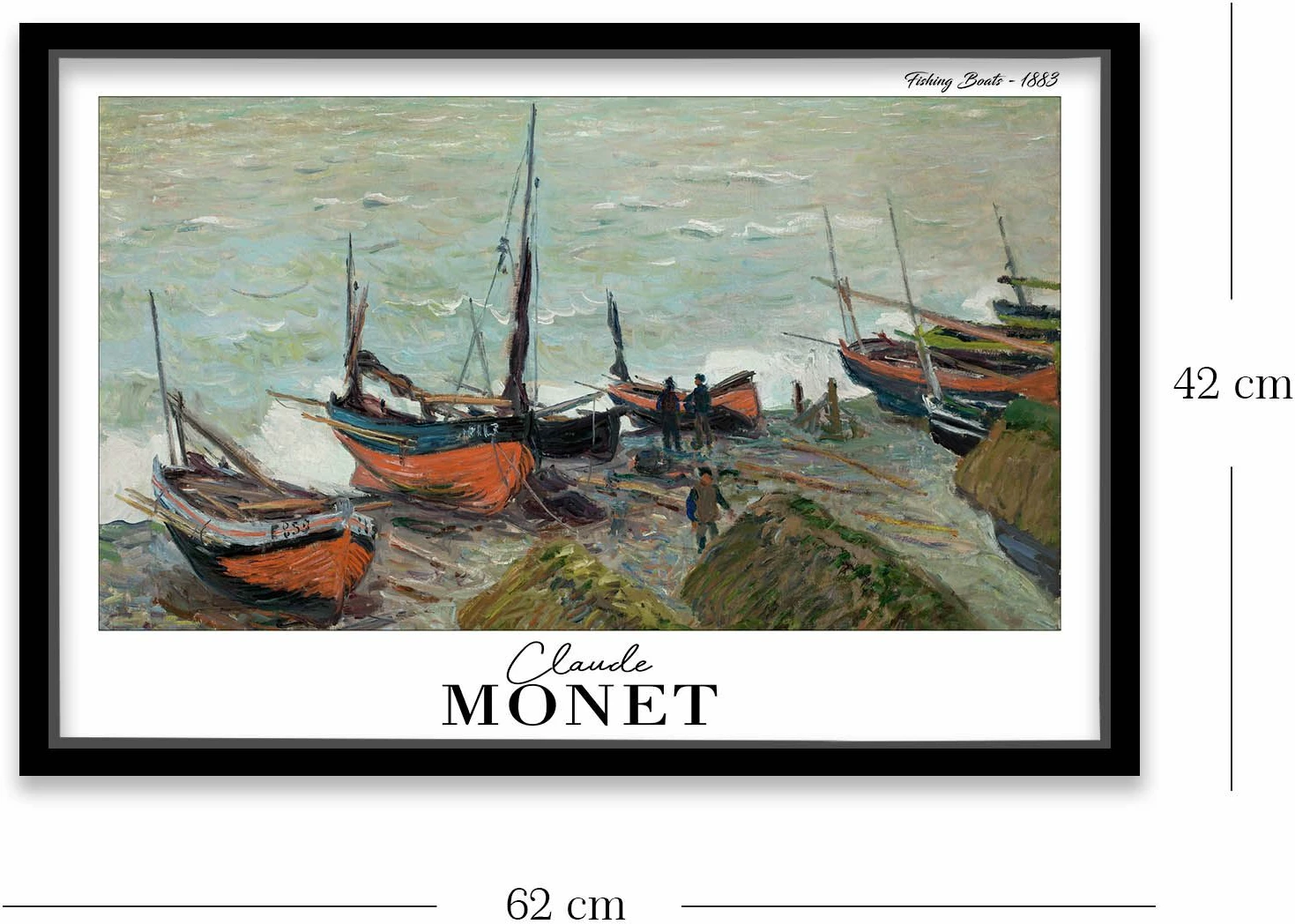 Pikturë dekorative me kornizë, Wallity, 4262SYHMONET-015, shumëngjyrëshe, 42x62cm