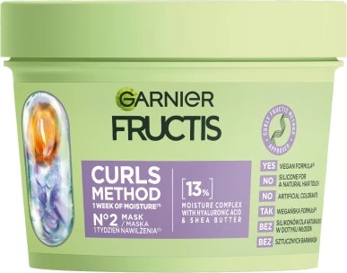 Maskë për flokë kaçurrela Garnier Fructis Curls Method për femra, 370ml