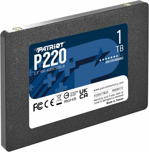 SSD PATRIOT P220 1TB 2.5" SATA3, e zezë