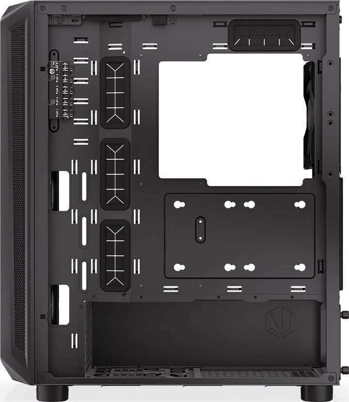 Kasë Endorfy Arx 500 ARGB EY2A011 Midi Tower ATX me xham të temperuar, 4x 140mm PWM ARGB fanë, Black