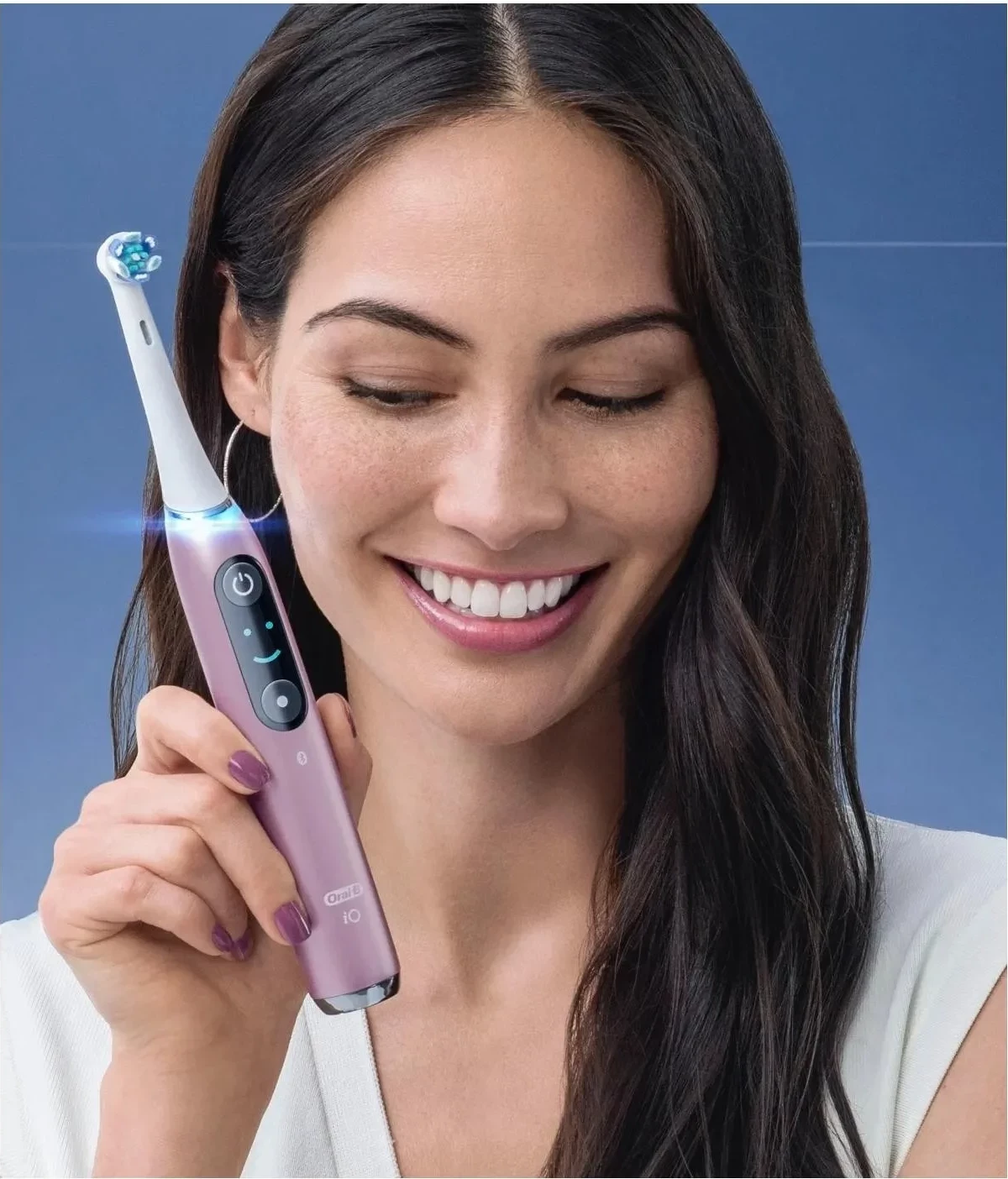 Furçë dhëmbësh elektrike Oral-B iO 9 Duo, Bluetooth, 2 doreza, ngjyrë e zezë/rozë