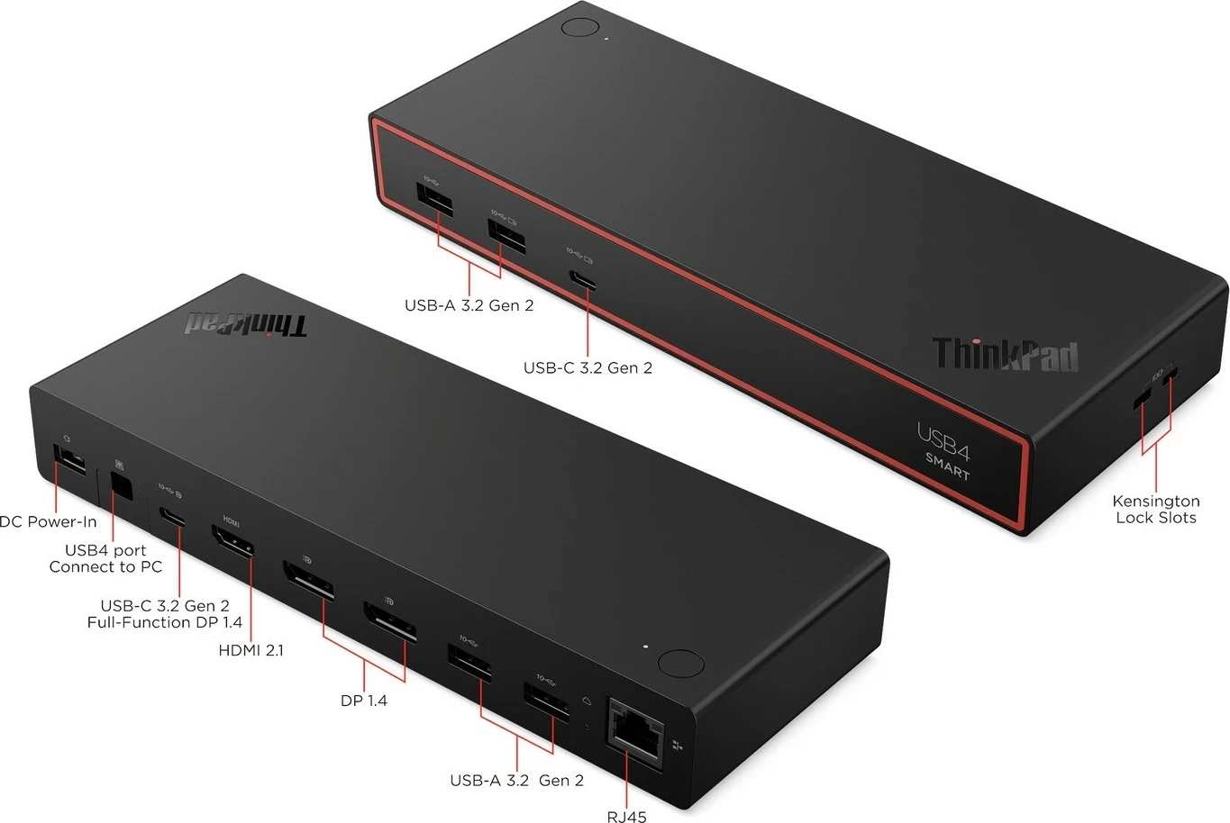 Dok stacion Lenovo ThinkPad USB4 Smart Dock 5500, 135W, i zi