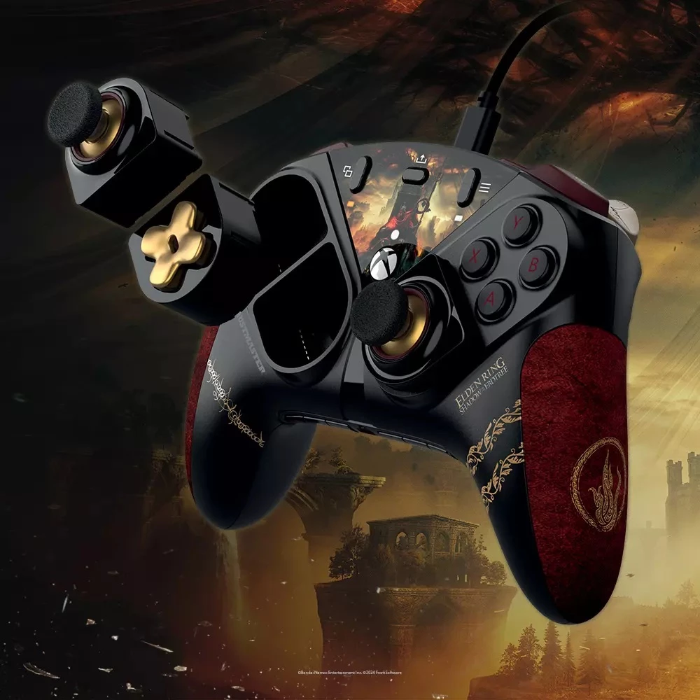 Kontroller Thrustmaster ESWAP X2 Pro Elden Ring, modular T-MOD, USB-C me kabllo 3 m, për Xbox Series X|S/Xbox One/Windows, i zi/ari