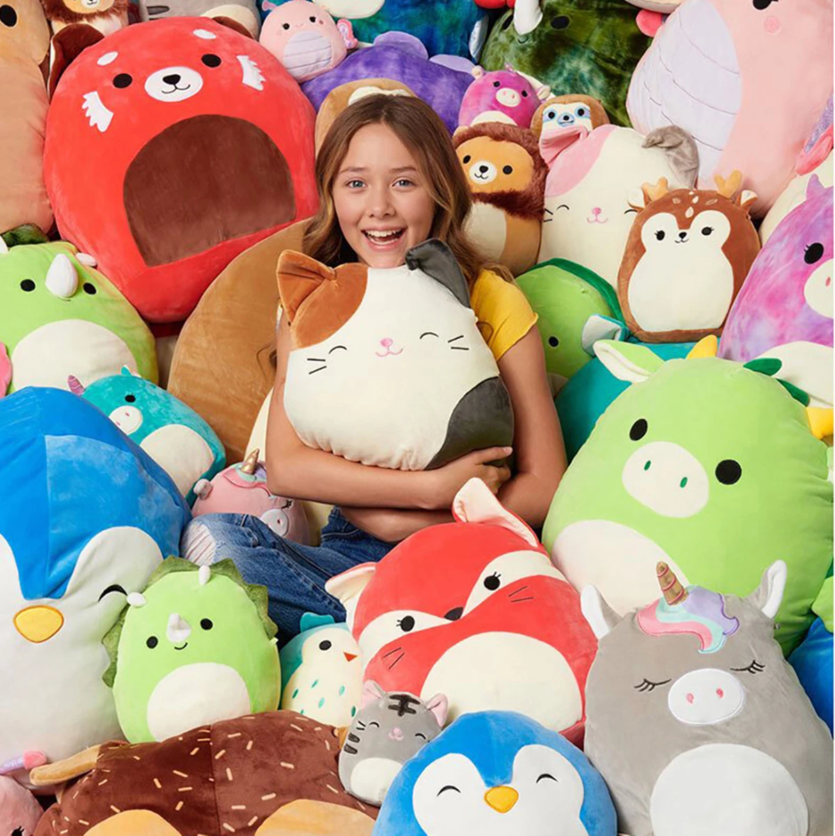 Original Squishmallows 7.5" Soft Toy - Ronalda the Pink and Purple Yeti