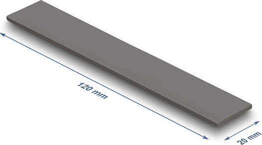 Pad termik DeLOCK 120x20x2mm, për M.2, 3 W/mK, Gri