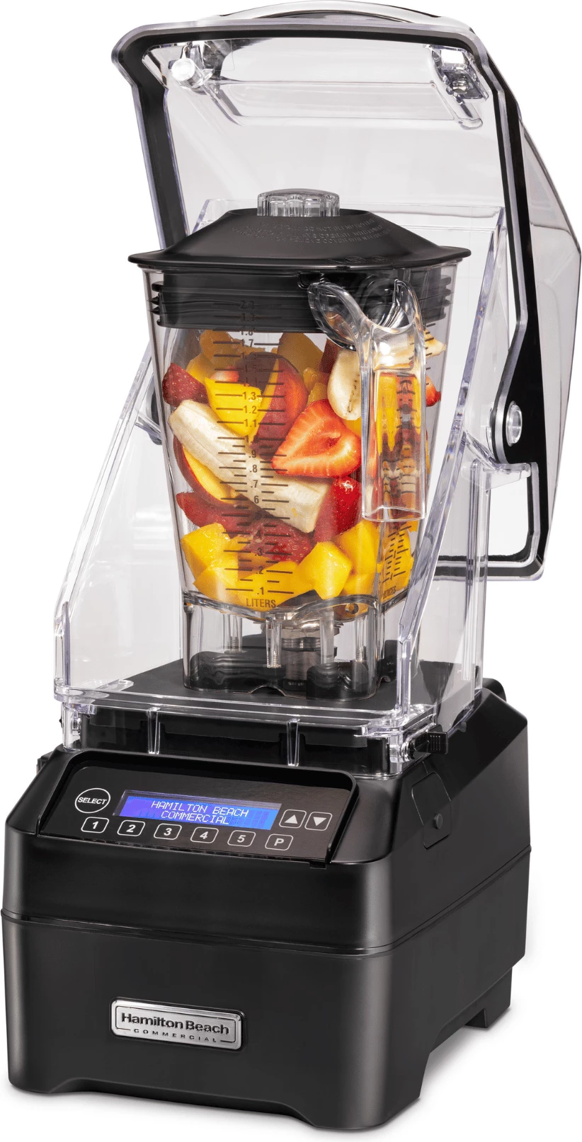 Blender komercial Hamilton Beach Commercial HBH755R-CE 64oz/2L me QuietBlend dhe Wave~Action, i zi