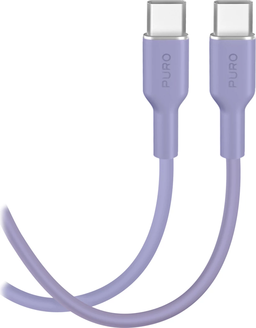 Kabllo USB-C në USB-C Puro ICON 1.5m, vjollcë
