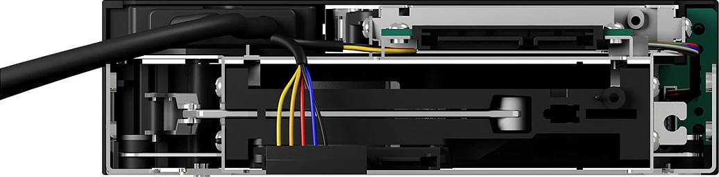 Baj 5.25" ICY BOX IB-174SSK-U për 1x 3.5" + 1x 2.5" SATA, hot-swap, 2x USB 3.2 Gen1, i zi