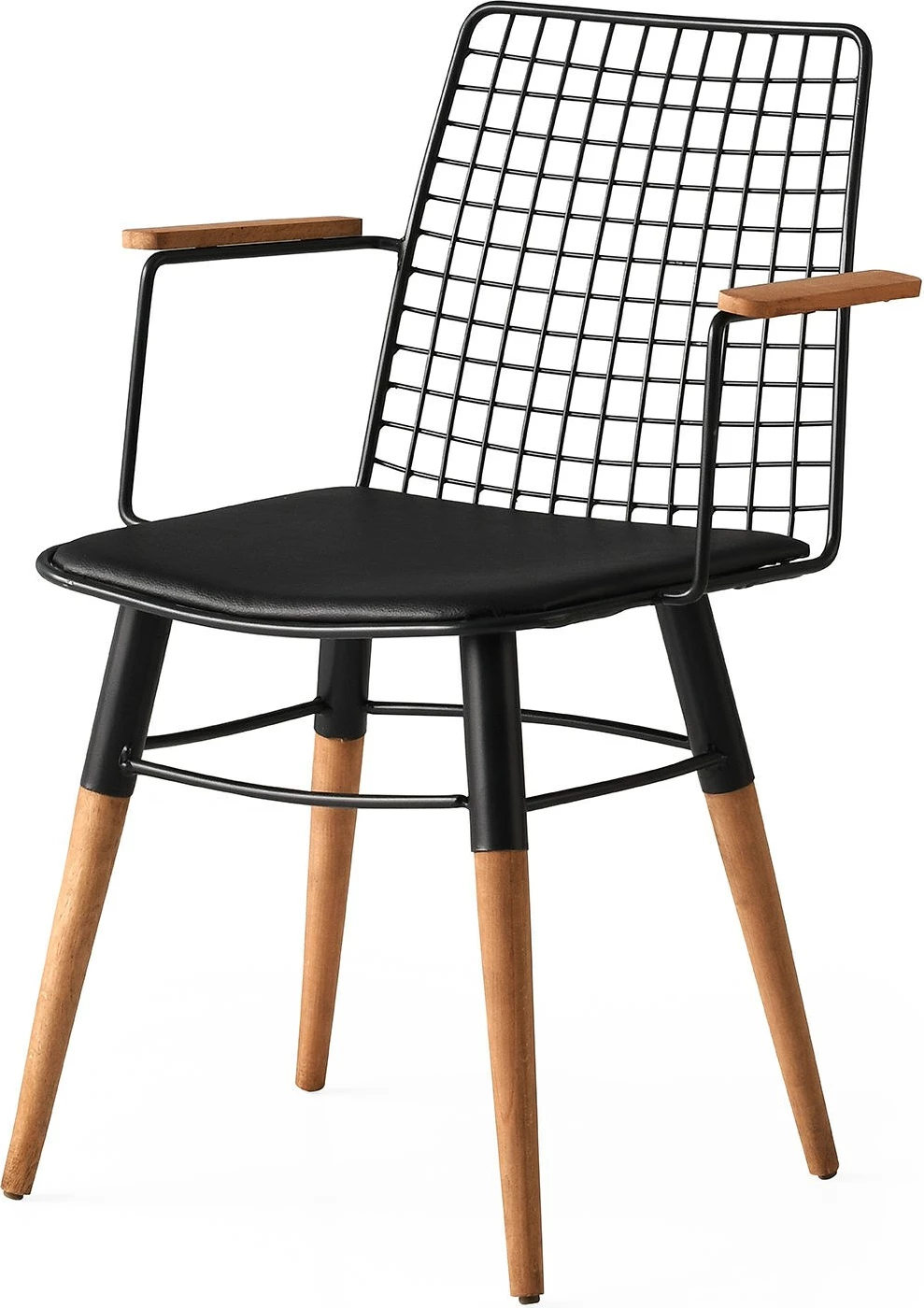 Set karrigash (2 copë), Skye Decor, Trend 270 V2, ngjyrë e zezë dhe arre