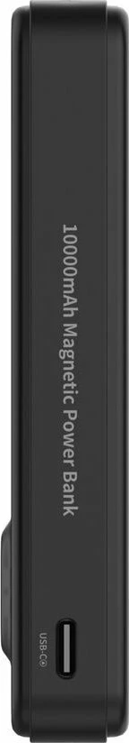 Powerbank Wozinsky WLWP-10KA0Y3S 10000 mAh 22.5W PD Qi2 me mbajtëse 1x USB-A 1x USB-C, i zi