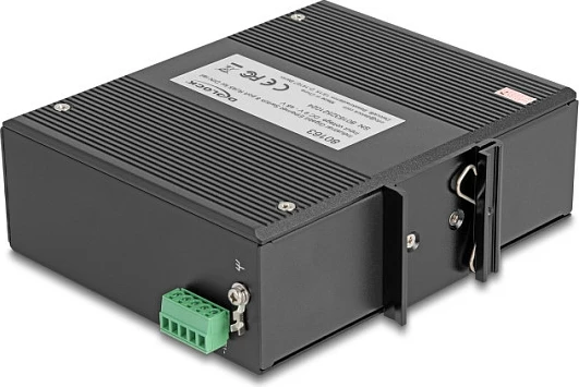 Switch DeLOCK 80163, 8x Gigabit RJ-45, DIN rail, 9-48V DC, i zi