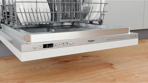 Enëlarëse e integrueshme plotësisht Whirlpool WI 7020 P, 14 sete, 60 cm, Argjendtë