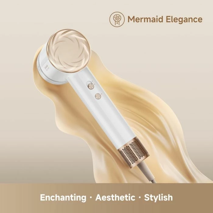 Tharëse flokësh Dreame Glory Mix AHD18-WH 1600W me teknologji jonike, e bardhë