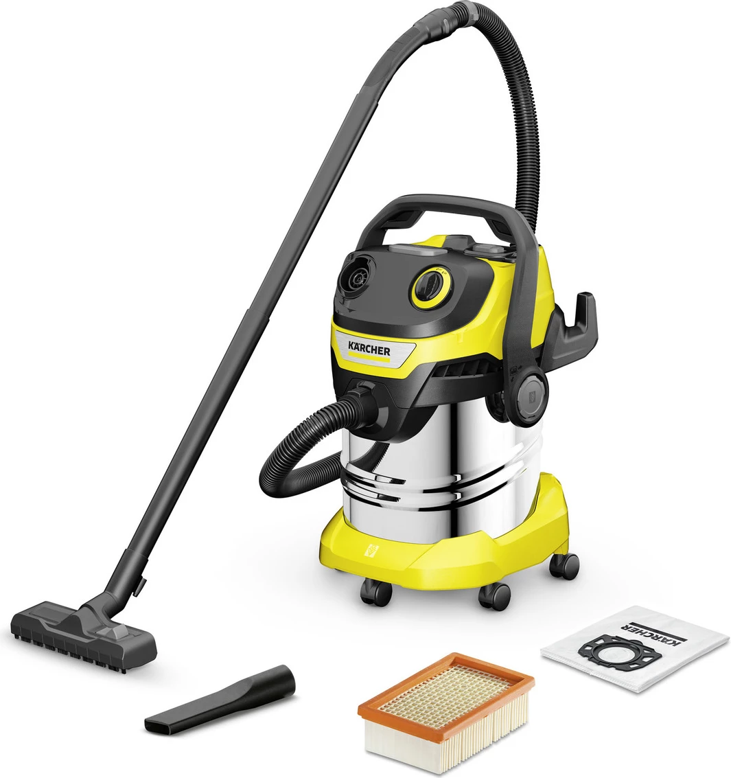 Fshesë multifunksionale e lagësht dhe e thatë Karcher WD 5 S V-25/5/22 1100W 25L, e verdhë