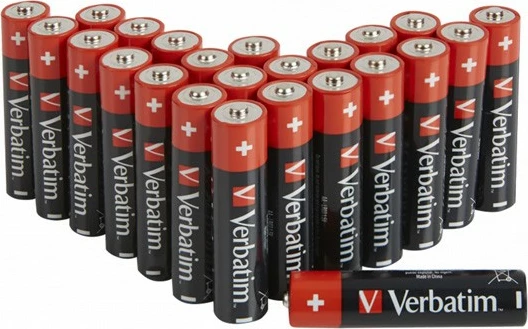 Bateri AA Verbatim Premium Alkaline 1.5V, 24 copë