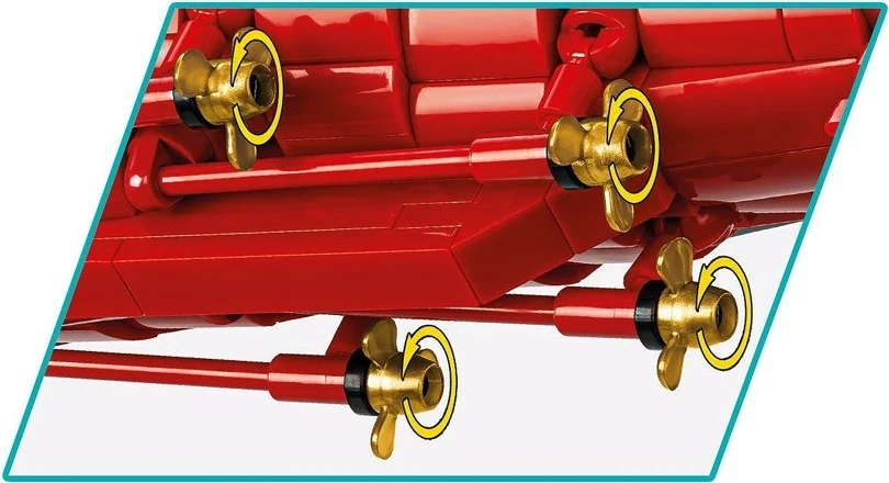 Set blloqesh Cobi Klocki IJN Akagi Aircraft Carrier, 3573 pjesë, Historical Collection