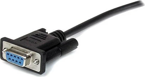 Kabllo serike StarTech DB9 RS232, straight-through, 3 m, Mashkull-Femër, e zezë