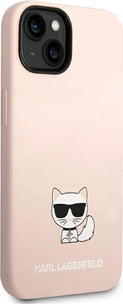 Mbështjellës Karl Lagerfeld Silicone Choupette Body për iPhone 14 Plus 6.7", Rozë