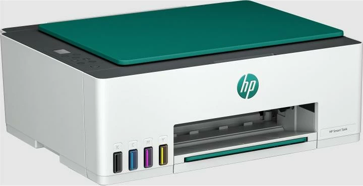Printer multifunksional inkjet, HP, Smart Tank 5105 (1F3Y3A#BHC), depo boje të rimbushshme, shpejtësi 12–13 ppm, 490x195x470 mm, bardhë/gri