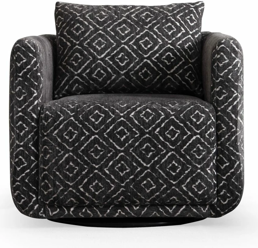 Karrige Wing Nora, e zezë dhe e bardhë, Atelier del Sofa
