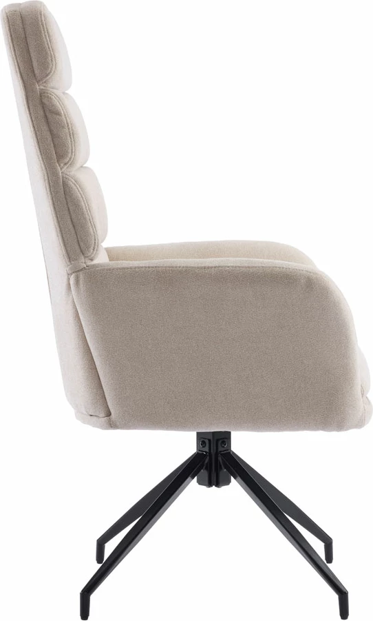 Karrige zyre rrotulluese GIRAR, bezhë, 70x69.5x113 cm