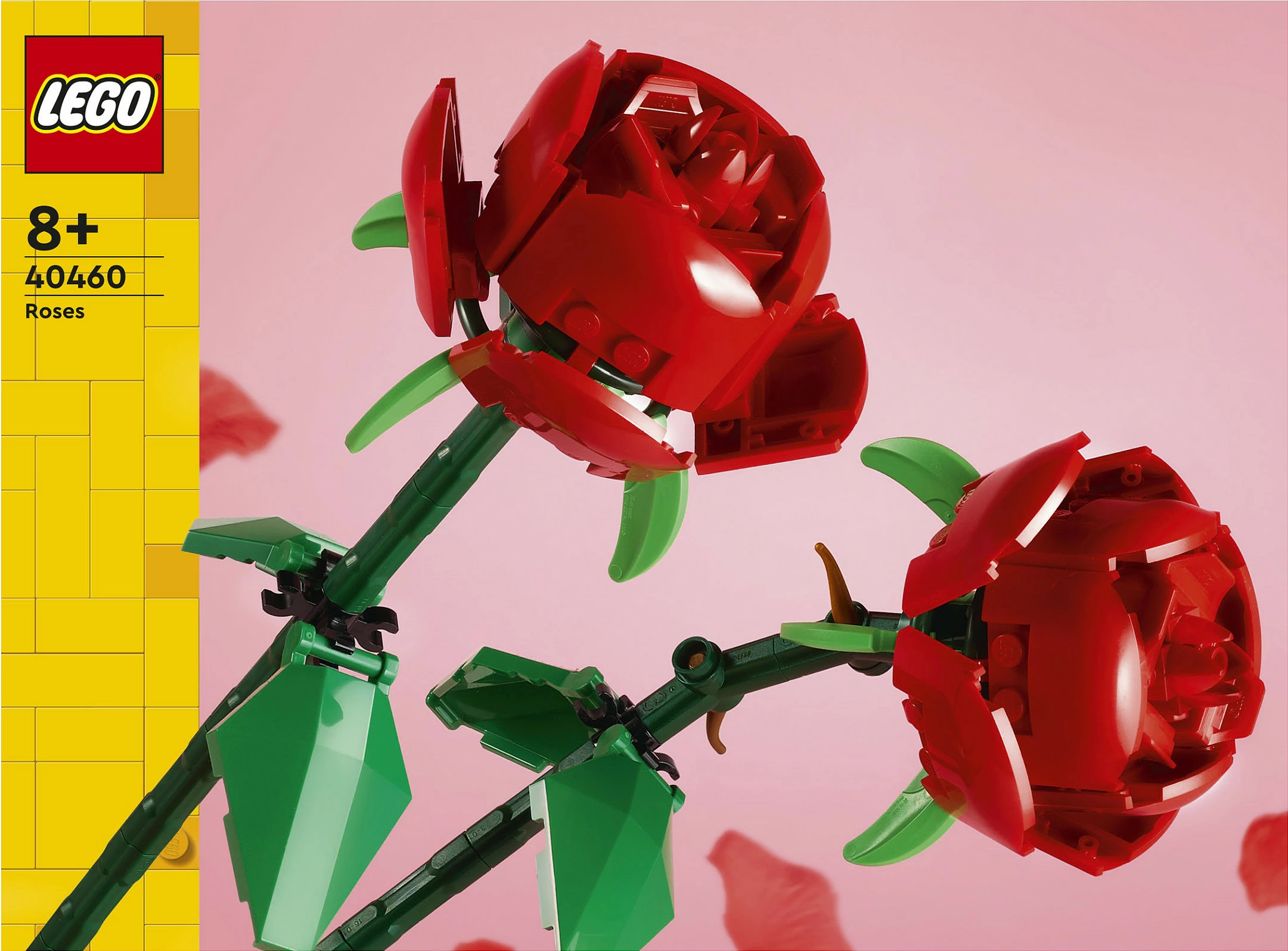 Set ndërtimi LEGO Iconic Roses, 120 pjesë, shumëngjyrëshe
