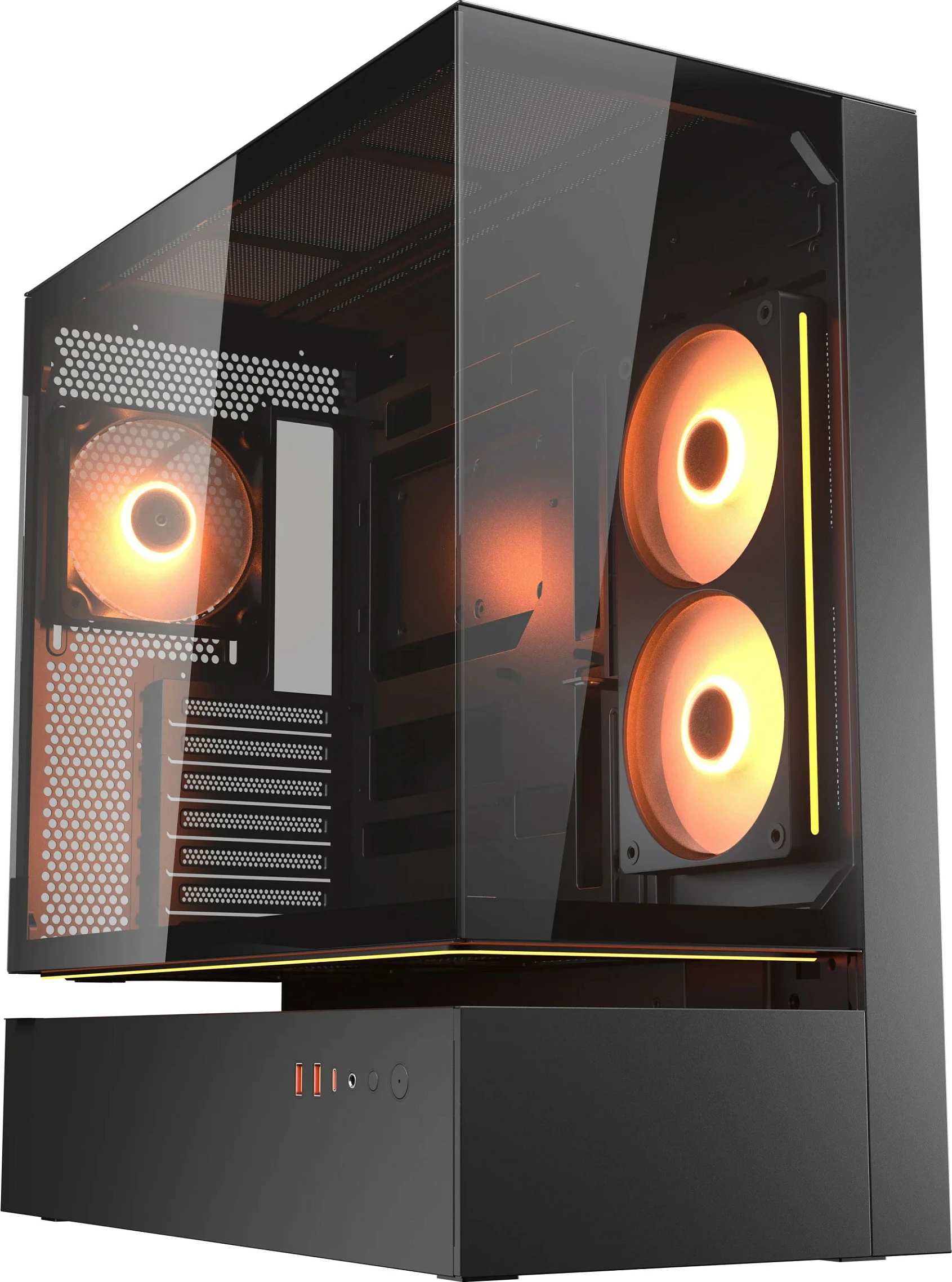 Kasë COUGAR CFV235 Midi Tower, ARGB, xham, ATX/micro ATX/Mini-ITX, e zezë