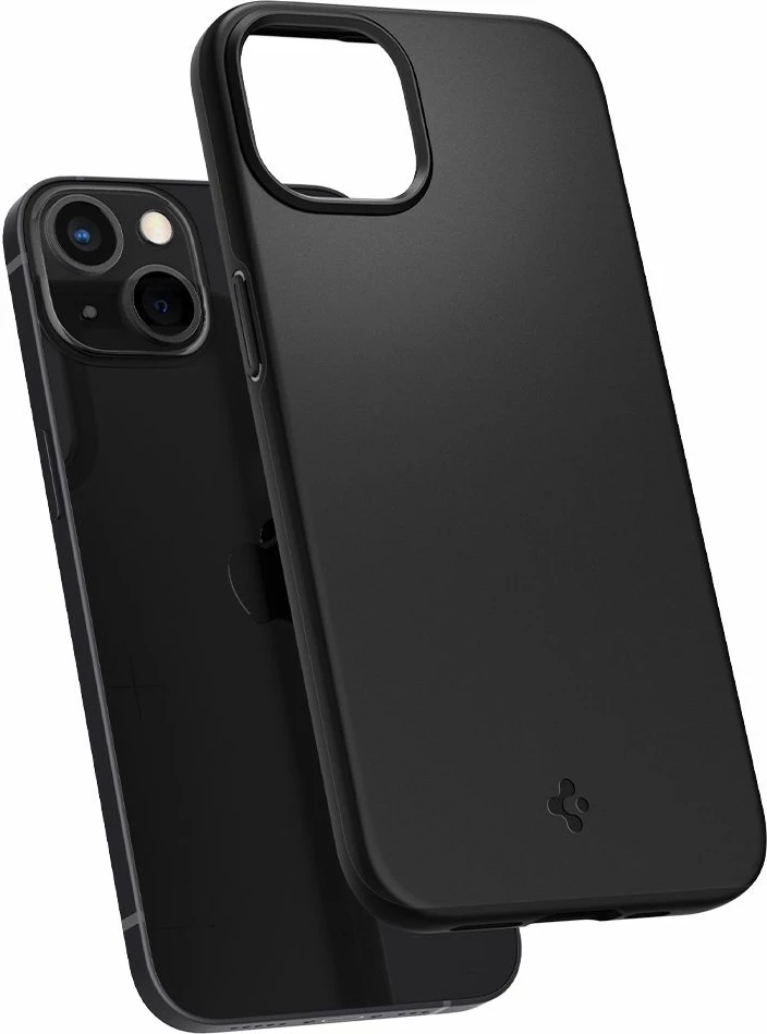 Mbështjellës Spigen Thin Fit për iPhone 13, i zi