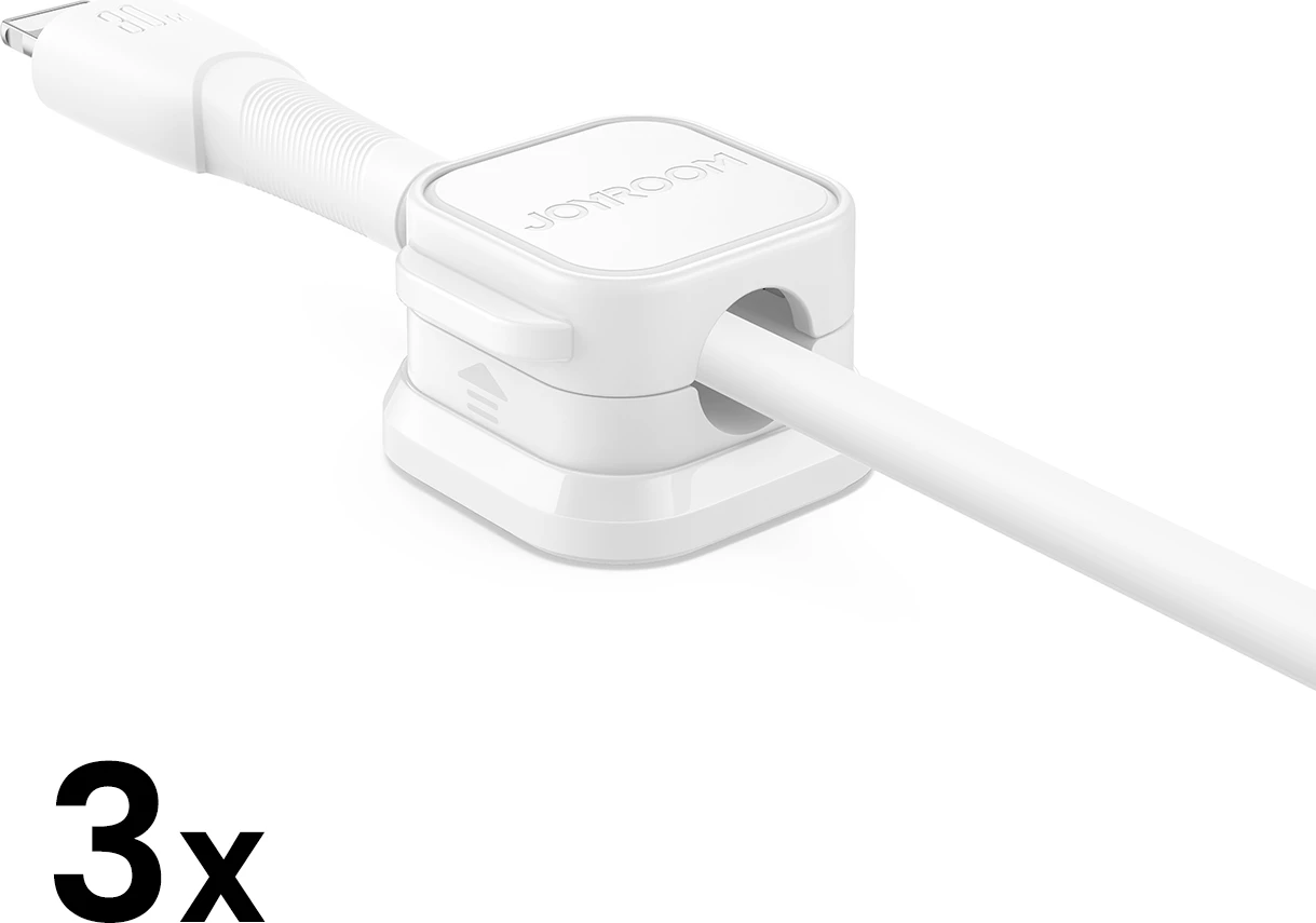 Organizues magnetik kabllosh Joyroom JR-ZS368, 3 copë, Bardhë