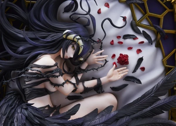 Figurinë koleksionuese Square Enix Albedo Ending Ver. (Art by so-bin) 1/7, PVC/ABS, 27×20×17 cm, e zezë/artë