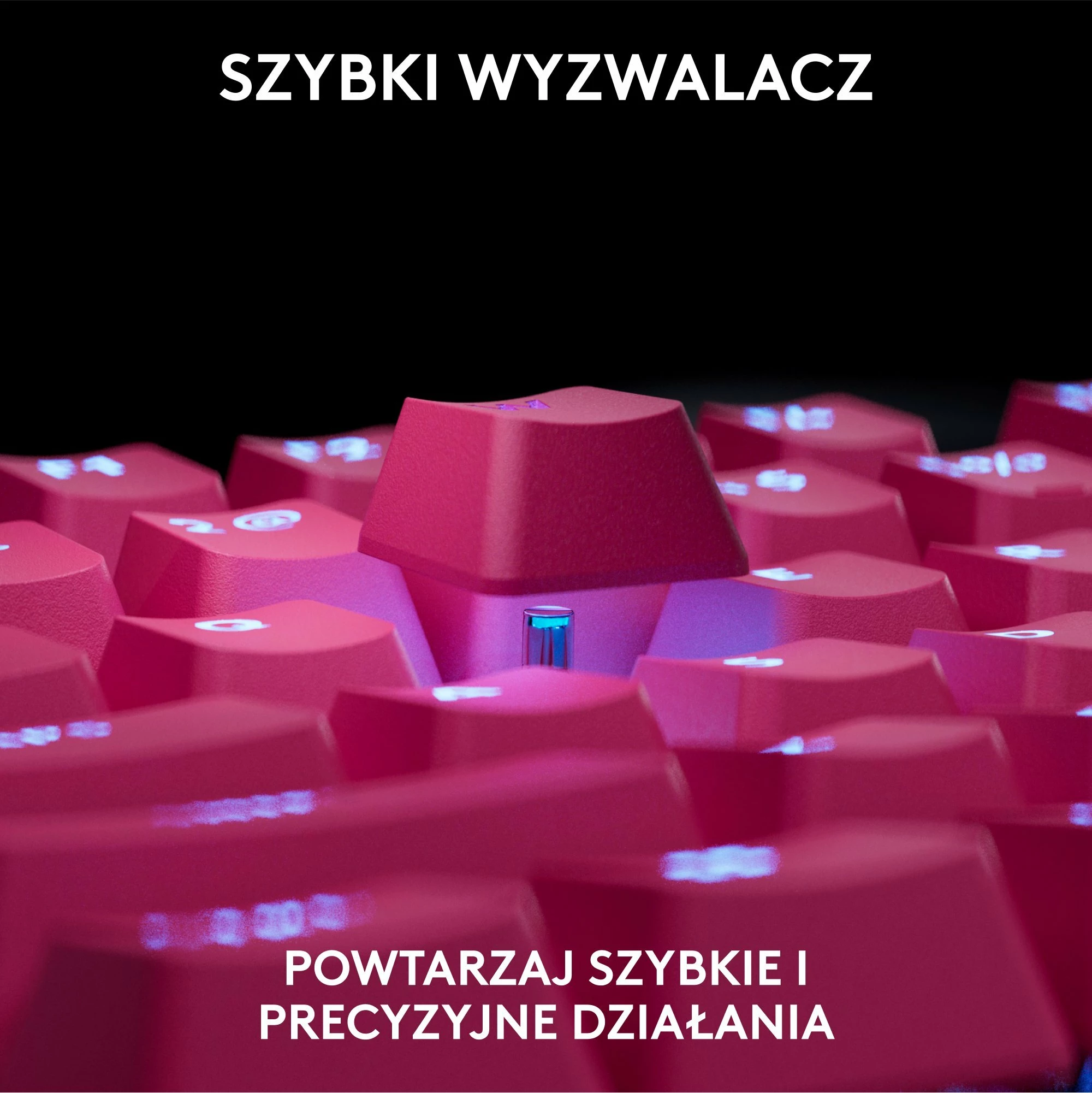 Tastierë gaming Logitech G PRO X TKL Rapid 920-013253, TKL 80%, switcha magnetikë analog, RGB, USB-C me kabllo, US INTL, pink