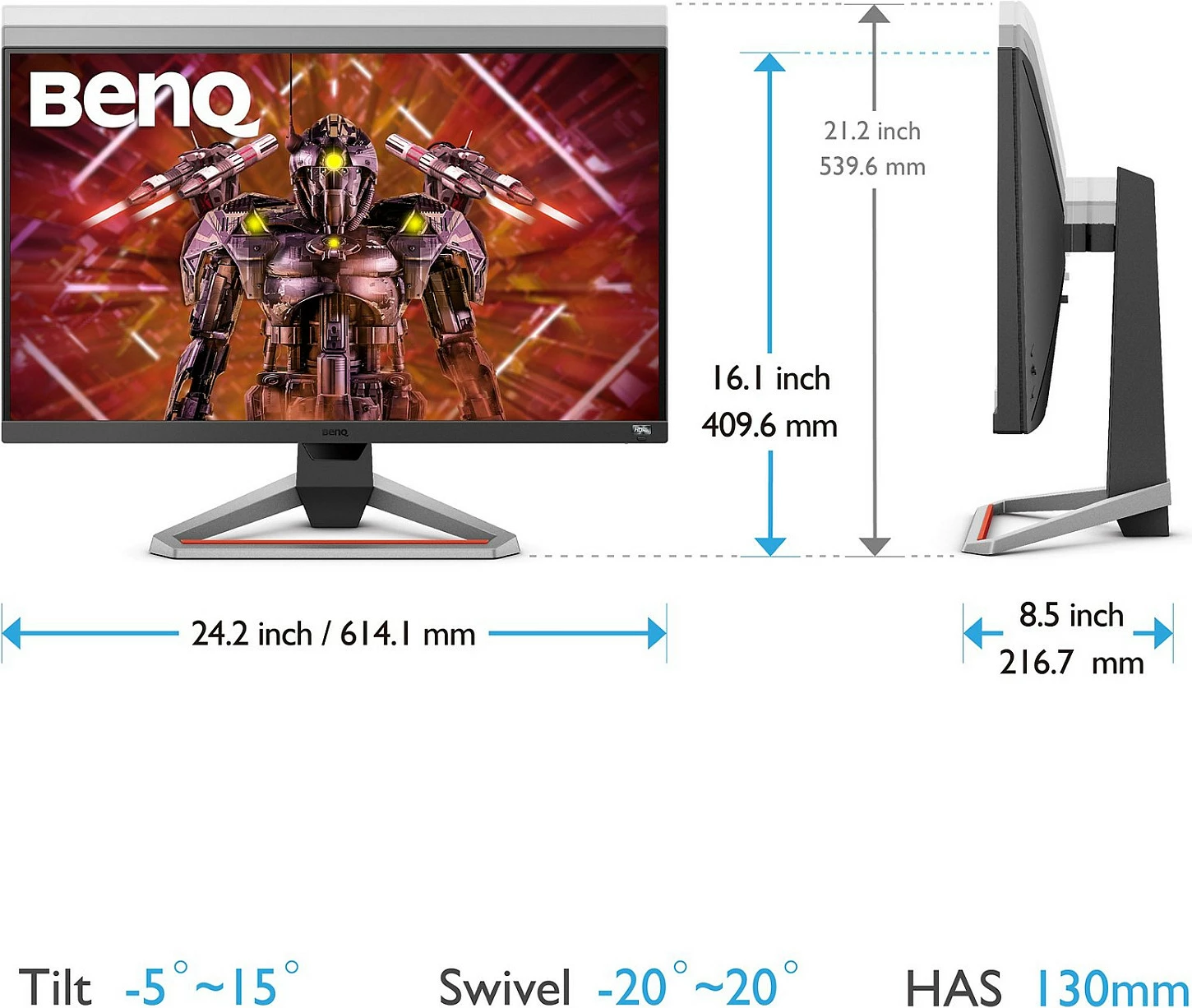 Monitor gaming BenQ MOBIUZ EX2710U, 27", 4K, 144Hz, 1ms, FreeSync Premium, i zi
