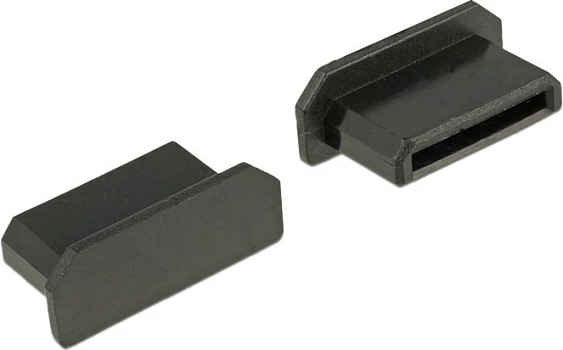 Kapak kundër pluhurit DeLOCK për portë HDMI mini-C, 10 copë, i zi