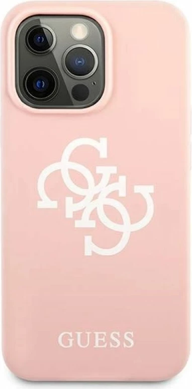 Mbrojtëse telefoni Guess GUHCP13LLS4GWPI për iPhone 13 Pro/13, rozë [Ngjyra: Rozë]