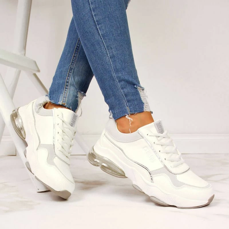 Këpucë Big Star për femra, të bardha