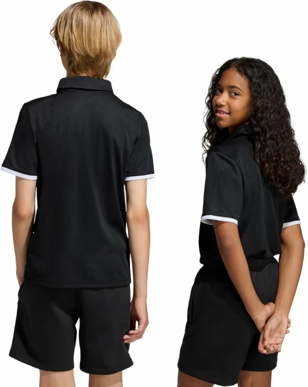 Maicë polo për fëmijë adidas, e zezë