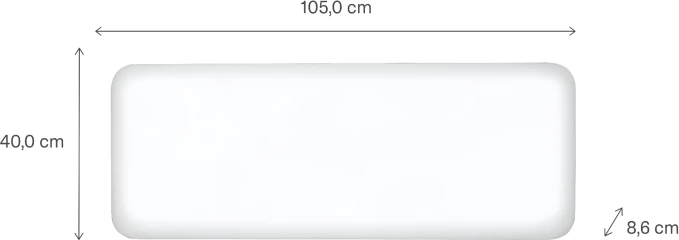 Radiator panel konvektor smart WiFi MILL Invisible PA1300WIFI4 1300W, çelik, i bardhë