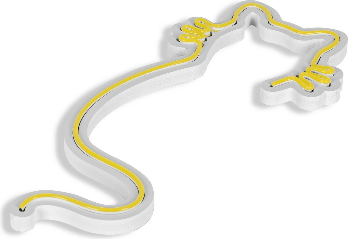 Dekor dritash LED plastike, formë mace, ngjyrë e verdhë - 6