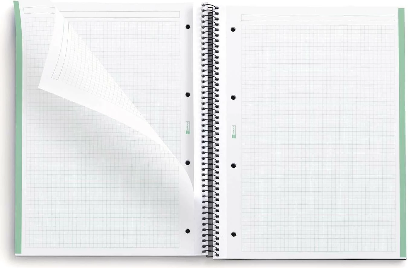 Fletore MAUL A609155, A4, 80 fletë, letër katrorë, ngjyrë e gjelbër