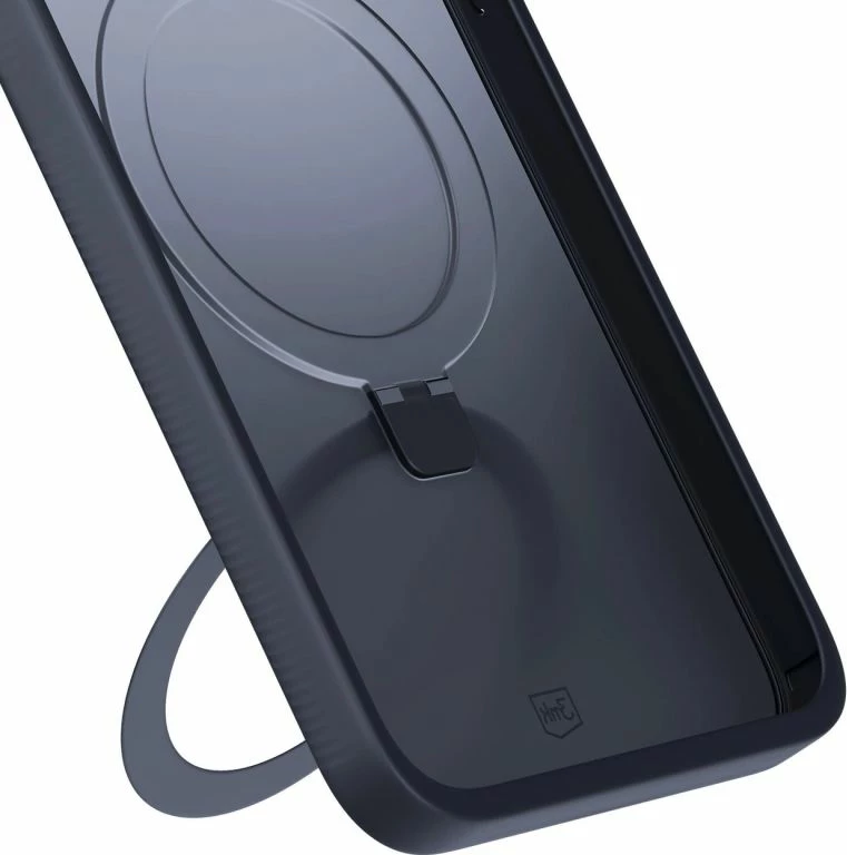 Kapak telefoni 3mk Smoke Case Mag&Stand për iPhone 17, i zi
